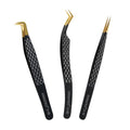 Lash Tweezers for Eyelash Extensions,Precision Fiber Tip for Volume Eyelash Extensions,Lash Extension Tweezers for Easy Application and Removal-A03+09+10 - size: 3PCS-04