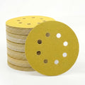 JUNE SUN 50Pcs 5 Inch 8-Hole 320 Grit Hook & Loop Sanding Discs - style: 320 Grit, 50Pcs