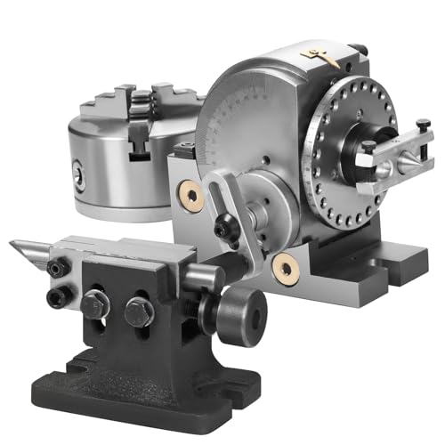 6 Inch Dividing Head Set Precision Dividing Head for Milling Machine Rotary Table for Milling Grinding Drilling Machine - size: 6 Inch