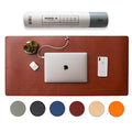 Nordik Leather Desk Mat - Whiskey Brown - Large Leather Desk Pad 35x17 in - color: Brown