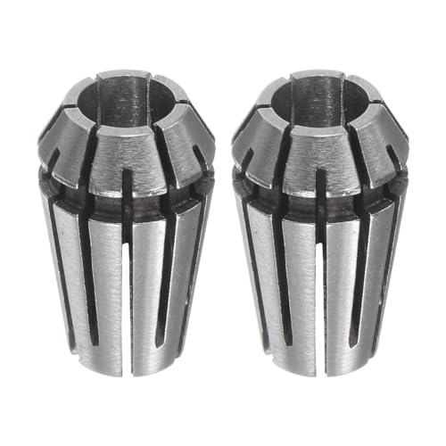 uxcell 2 Pcs ER11 6mm Spring Collet Chuck High Precision 0.015mm for CNC Engraving Machine Lathe Milling Tool