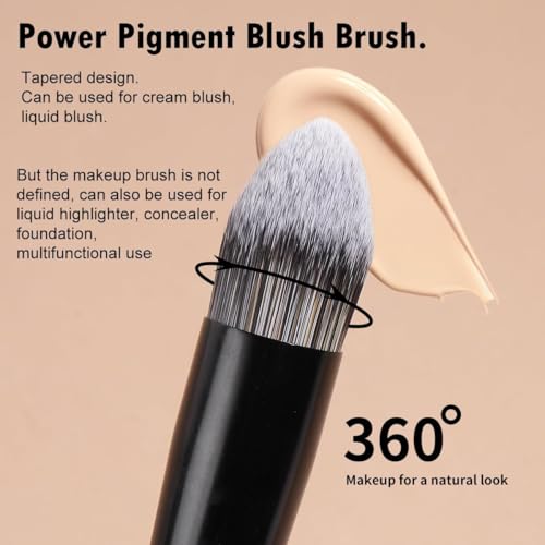 MAANGE 4 PCS Foundation Contour Conceal Brush Set, Makeup Brushes, Eyeshadow Concealer Brush, Double Sided Foundation Contour Blush Highlight Blending Eyebrow Brush For Liquid, Cream, Loose Powder - color: 4 PCS