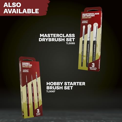 The Army Painter, Most Wanted Brush Set, 3 sizes Miniature Wargamer Brushes