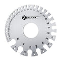 ZeeDix Standard Dual-Sided Round Wire Cable Sheet Gage - style: Metal Round Wire Gauge