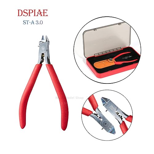 DSPIAE 4.72 Inch Pro. Ultra Fine Single-Edged Blade Nipper For Plastic Models,Easy,Smooth,Clean Cuts