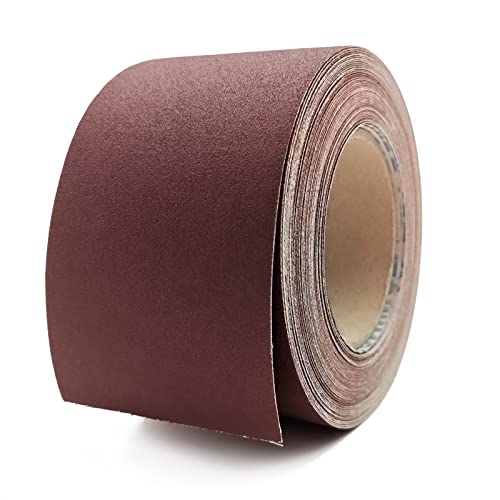 400 Grit Sandpaper Roll, 3 Inch x 49 Feet Emery Cloth Roll Aluminum Oxide Abrasive Paper Roll Continuous Sandpaper for Metalworking, Woodworker, Furniture Repair, Sanding Automotive Plumbing - size: 400 Grit