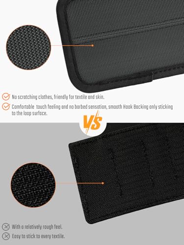 TACTICAL_GEEK TCM3 Mini EDC Organizer Board, Backpack Accessories with Open Pocket & Mesh Pocket, Utility Admin Bag Insert Panel Hook and Loop Modular Organizer for Daily Carry(Black) - color: TCM3-Black