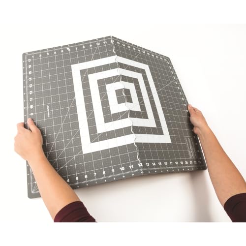 Fiskars 18" x 24" Folding Self Healing Cutting Mat for Travel and Storage - size: 18"L x 24"W