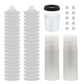 Master Paint System MPS Disposable Paint Spray Gun Cup Liners & Lid System - size: 20 Ounce Cup Kit