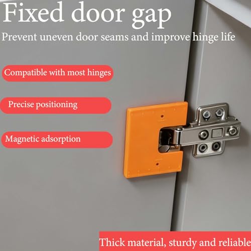 Cabinet Door Hinge Adjustment Tool,4Pcs Magnetic 2mm Gap Alignment jig