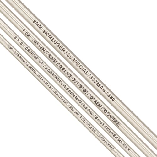 BTEVGO Bore Alignment Rod for 9MM, 5.56, 7.62, .45, 6.5, 6.8, .338 Protective Case | Verify Alignment to Muzzle, Prevent Baffle Strikes - size: 7.62
