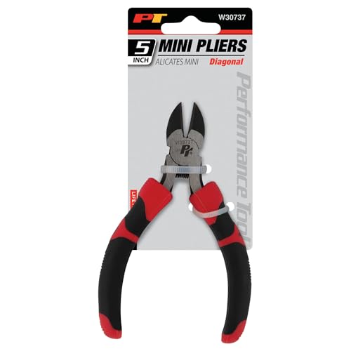 Performance Tool W30737 5 in. Mini Diagonal Cutting Pliers - size: 5" Mini Diagonal Pliers