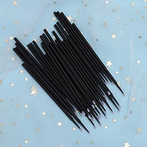 Tbestmax 500 Pcs Disposable Micro Applicator Brush Micro Swabs, Eye Lashes Mascara Wands for Eyelash Extension Black - color: Black