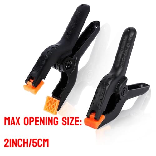10 PCS 4.5 Inch Plastic Large Spring Clamps Backdrop Clips Heavy Duty Clips