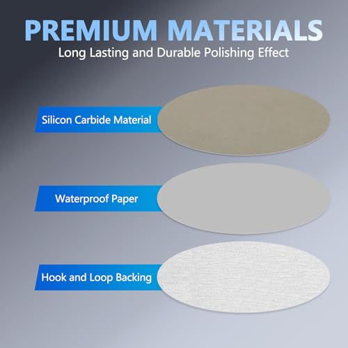 VIBRATITE 40PCS 3 Inch Wet Dry Sanding Discs, 80-7000 Grit - size: 3 Inch
