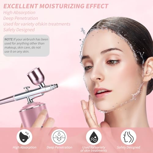 Airbrush Kit with Air Compressor, Cordless Rechargeable with 0.3mm Nozzle