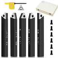 1/4" Indexable Carbide Turning Inserts Holder Set for Machining Lathes - size: 1/4 in