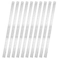36 Inch Metal Ruler 10 Pack with Inch/Metric Conversion Table - size: 36-inch