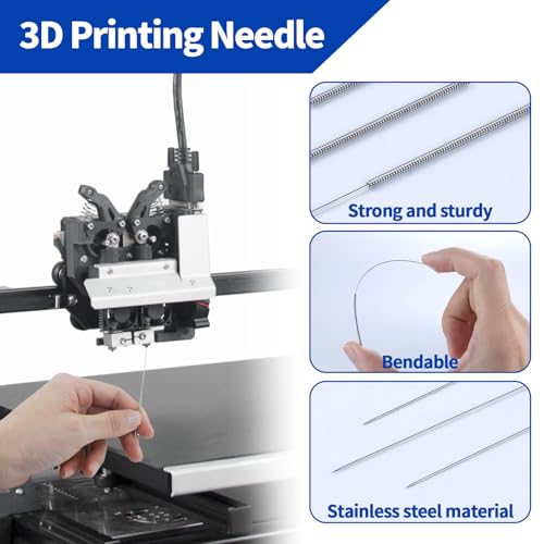 10 PCS 3D Printer Nozzle Cleaning Kit, 0.15/0.2/0.25/0.3/0.35/0.4/0.5/0.6/0.8/1.0mm Stainless Steel Nozzle Cleaning Needles, 3D Printer Nozzle Cleaner Tool for 3D Printer Accessory - size: 0.15/0.2/0.25/0.3/0.35/0.4/0.5/0.6/0.8/1.0mm