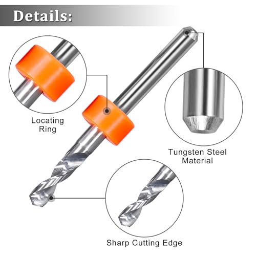 OwnMy 40PCS PCB Drill Bits from 0.1mm-3.0mm Micro Drill Bits Set