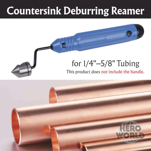 Deburring Tools, Countersink Hand Reamer, for Copper Pipe for 1/4" to 5/8" (Reamer Only) - style: Reamer Only