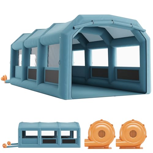 Inflatable Paint Booth, 26x15x11Ft Inflatable Spray Booth - color: 26x15x11Ft
