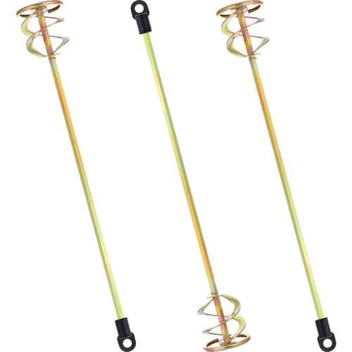 Lasnten 3 Pcs Paint Mixer for Drill, 1 to 5 Gallon Bucket, Gold - color: Gold, style: Style 1