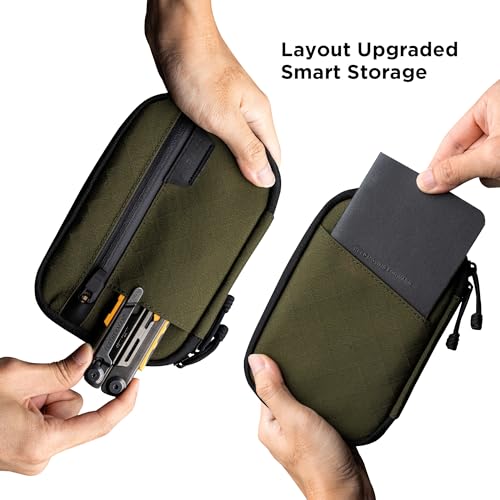 ALPAKA Admin Pouch Pro EDC Organizer Tool Pouch Green Axogrid 300D - color: Green Max-Axogrid 300D