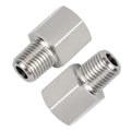 Yoebor 304 Stainless Steel Pipe Adapter 1/4" G Female to 1/4" NPT Male 2pcs - color: 2 Pcs, size: 1/4" NPT Male x 1/4" G Female Thread