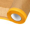 HARFINGTON Pre-Taped Masking Paper 6 in x 49 FT Yellow - color: Yellow, size: 6 IN x 49 FT