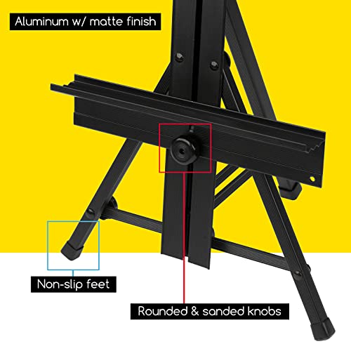 MEEDEN Tabletop Easel Stand for Painting: Aluminum Art Painting Easel - size: 34" High