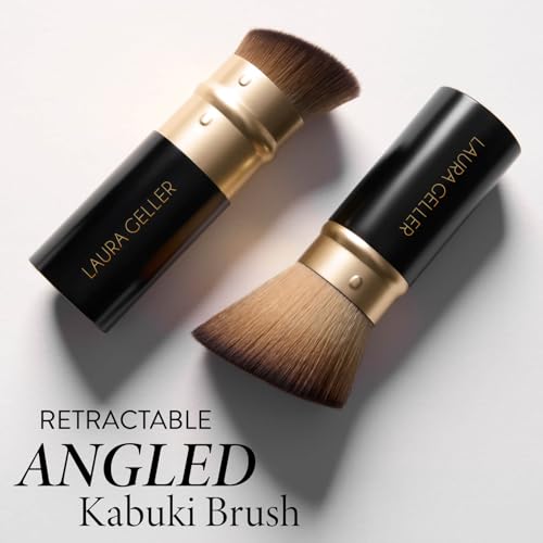 LAURA GELLER Makeup Brushes - 02 Retractable Angled Kabuki Brush - style: 02 Retractable Angled Kabuki Brush