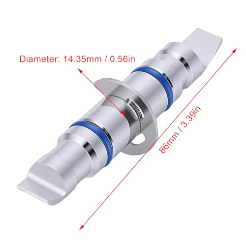 CHICIRIS 8pcs Wheel Alignment Clamp Rim Studs, Stainless Steel Reversible Positioning Kit with Snap Ring and Rubber Ring, for Hunter Wheel Clamps