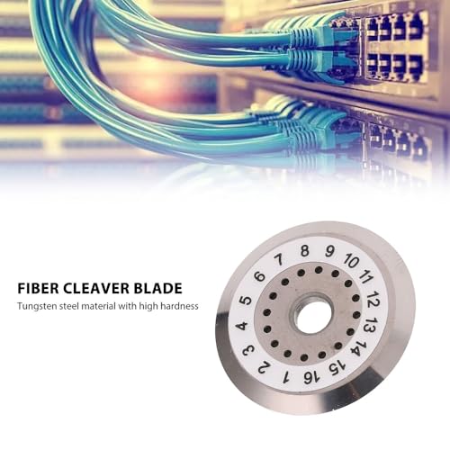 Fiber Replacement Blade Tungsten Steel Replacement Cutting Wheel Fiber Cleaver Blade 22mm Fiber Optical Cutting Wheel for Fiber Cutter