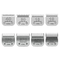 Detachable Ceramic Pet Blades Compatible with Andis & Oster A5 Grooming - color: Silver, size: 8 piece set