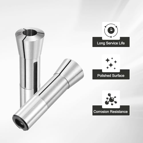 HARFINGTON 5/8" (15.8mm) R8 Round Collet 7/16-20UNF R8 Spring Collet - size: 15.8mm