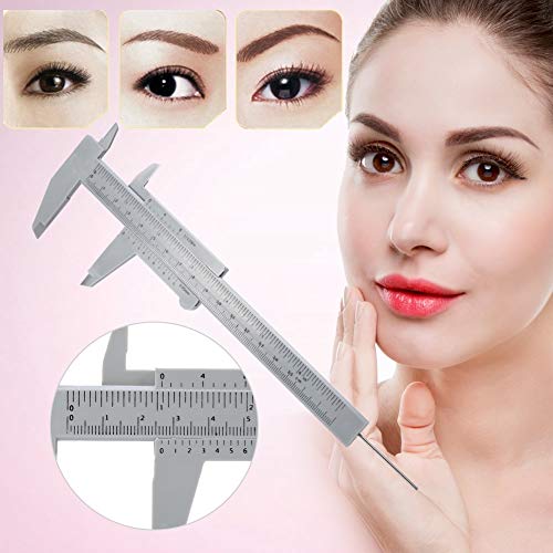 Eyebrow Caliper, 150mm Brow Mapping Ruler, Eyebrow Ruler for Makeup, Vernier Caliper Measuring Tool, Face Ruler for Aesthetics