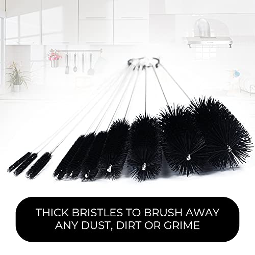 10" Extra Long Tube Brush Set - Small 5 Pack - Blue - color: Blue, size: Small 5 Pack (2mm 3mm 4mm 5mm 6mm)