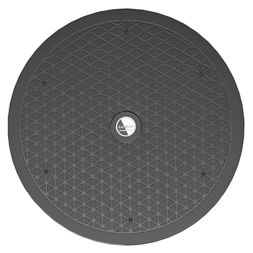 LapWorks 12-Inch Heavy-Duty Swivel Stand, Pack of 2 – 150lbs Capacity, Slim 0.8” Profile – Lazy Susan and Turntable for Monitors, Plants, Displays, and Crafts – Non-Slip Pad Included - size: 12-Inch