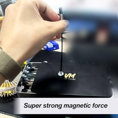 VM Model Painting Metal Magnetic Stand Base + 12PCS Magnetic Bendable Alligator Clip Sticks Set Modeling Tools for Hobby Model Parts Assembly, Airbrush Spraying, DIY Card Making