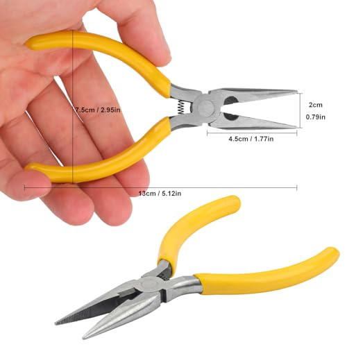 16 Pack 5 inch Mini Needle Nose Pliers