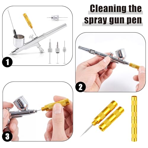 Sieral 8 Pcs Airbrush Cleaning Kit, Airbrush Spray Gun Cleaning Kit