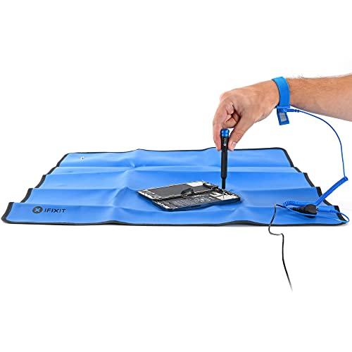 iFixit Portable Anti-Static Mat - ESD Pad, Wrist Strap, Grounding Cord