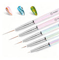 Beetles Nail Art Pens Brushes, 5pcs Nail Art Liner Brushes Set Painting - color: A-Clear-5