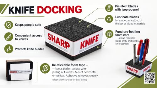 Hobby knife organizer holder for Xacto, precision knives, and scalpels