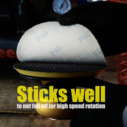 6 Inch Sanding Discs Hook and Loop No Hole, 600 Grit Sandpaper, Da Sandpaper for Automotive and Woodworking, 100 Pack - style: 600 Grit