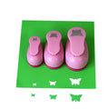 CADY Crafts Punch Set 8mm 15mm 25mm Paper Punches 3pcs/Set (Butterfly) - color: butterfly