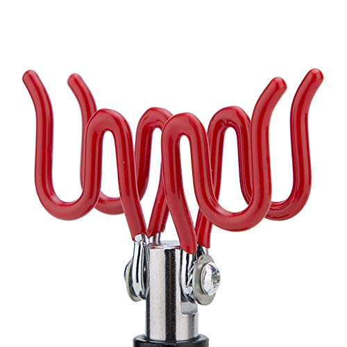 Universal Airbrush Clamp Holder Stand Holds up to 2 Airbrush Gun - color: Red