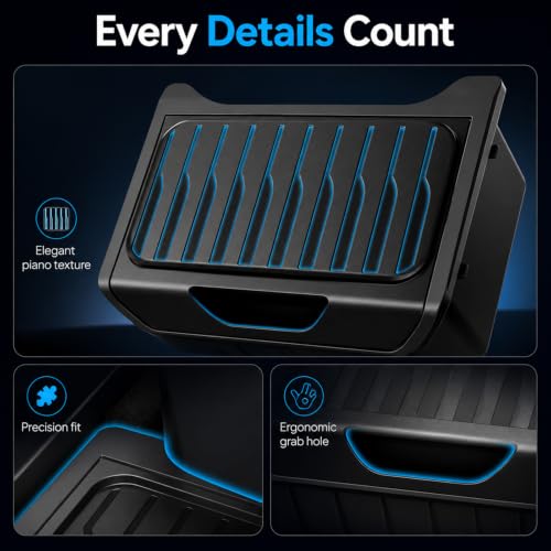 Upgrade Rear Center Console Organizer for Tesla Model Y 2020-2025 - size: Model Y 2020~2025