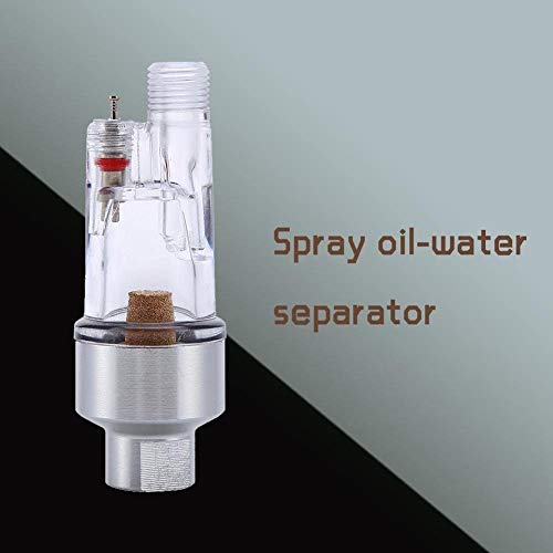 Airbrush Mini Air Filter, Oil-Water Separator, 1/8 Inch Female Threads for Airbrush Hose Connection